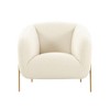 TOV Furniture Kandra Shearling Accent Chair by Inspire Me! Home Decor in Cream - 3 of 4