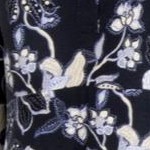navy floral print