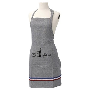 Evideco French Home Goods Chef’s Cotton Kitchen Apron – Adjustable Neck Strap, Large Front Pocket, 32x26 Inches for Comfortable Cooking & Baking - 1 of 4