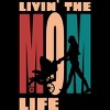Women's Design By Humans Living the Mom Life Retro Stripes By imedine Racerback Tank Top - 2 of 2