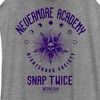 Women's Wednesday Nevermore Academy Nightshade Society Racerback Tank Top - 2 of 4