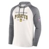 MLB Pittsburgh Pirates Men's White Long Sleeve Lightweight Bi-Blend Hooded Sweatshirt - 2 of 3