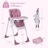 Coucheta Baby High Chair with Adjustable Height - Foldable Toddler Chair with Removable Tray, 7-Level Recline & Easy Clean - 2 of 4