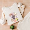 Simply Sage Market S.W.Smiley Retro Easter Collage Lightweight Garment Dyed Sweatshirt - 3 of 4