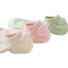 Anna-Kaci 3-Pack Women's Pure Cotton Low Cut Socks with Heel Grip Anti-Slip Design, Green - 4 of 4