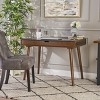 ORRD Mid-Century Modern Writing Desk, 40 Inch Computer Table with Large Drawer & Storage for Home Office, Brown - 3 of 4