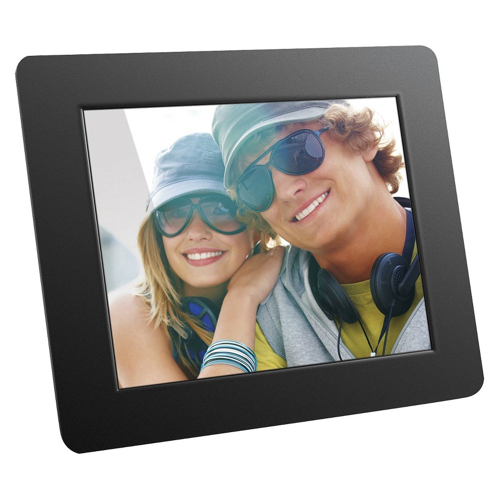 Aluratek - 8" Lcd Digital Photo Frame - Black