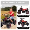 ATV for Kids, 6V Battery Powered Toddler 4 Wheeler w/Music, Light, 1.5mph Max Speed, Kids ATV 4 Wheeler 3+ Years - 3 of 4