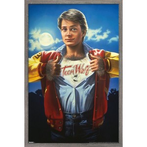 Trends International Teen Wolf (1985) - One Sheet Framed Wall Poster Prints - 1 of 4
