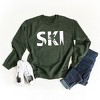 Simply Sage Market Women's Graphic Sweatshirt Ski With Trees - 3 of 4
