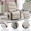 FONTOI Accent Chair with Side Pockets, Recliner Chair with Comfortable Back and Wood Armrests, Beige, 36.23"*42.52"*29.53" - 2 of 4