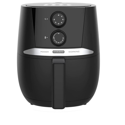LITIFO Air Fryer, 4.5 QT Air Fryers Oven Oilless Cooker with Rotary Button Home Kitchen 1400-watt Temperature Control, Matte Black - image 1 of 4