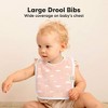 KeaBabies 8-Pack Organic Baby Bibs for Boy, Girl, Drool Bibs, Baby Bib for Girls, Boys,  Newborn Teething Bibs - 3 of 4