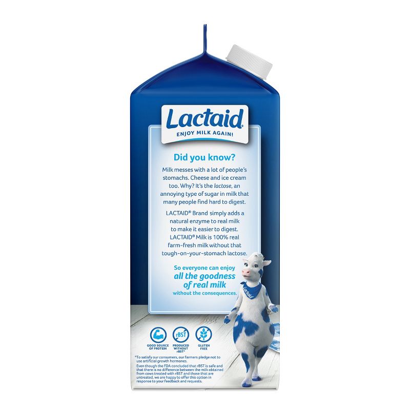 Lactaid Lactose Free 2% Reduced Fat Milk - 0.5gal, 5 of 8