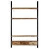 vidaXL Bookshelf 46.5"x11.8"x78.7" Solid Rough Mango Wood - 3 of 4