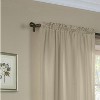 Commonwealth Thermavoile Rhapsody Lined Tailored Pole Top Curtain Panel - Mushroom - 2 of 3