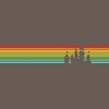 Design By Humans Retro Castle Sunset Stripes By Racerback Tank Top - 2 of 2