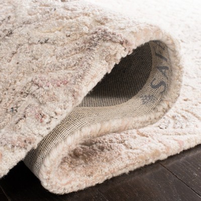 Ivory Rectangular Hand-Tufted Wool Area Rug