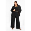 Women's Plus Size Oversized Alexis Blazer Jacket - black | CITY CHIC - image 2 of 4