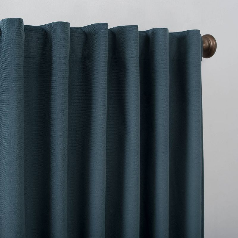 Amherst Velvet Noise Reducing Thermal Back Tab Extreme Blackout Curtain Panel - Sun Zero, 4 of 14
