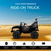 12V Kids Electric Ride-On Off-Road Truck with Remote Control, Music Player & LED Headlights – Black - 4 of 4