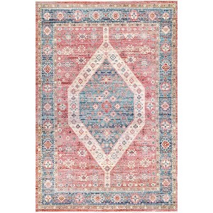Nuloom Rory Tear Pendant Medallion Indoor Area Rug, 4' x 6', Beige - 1 of 4