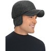 Collections Etc Men's Quitted Cap With Ear Flaps - 4 of 4