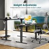 Kumasinova Electric Standing Desk with Adjustable Height,Stand Up Computer Desk with Splice Board,Ergonomic Home Office Work Table with 2 Hooks - 2 of 4