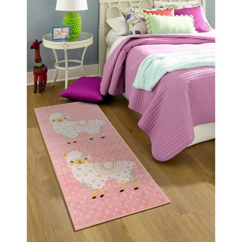 Unique Loom Whimsy Kids Collection Area Rug - Llama (2' 2