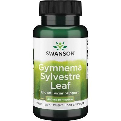 Swanson Herbal Supplements Full Spectrum Gymnema Sylvestre Leaf 400 mg Capsule 100ct.