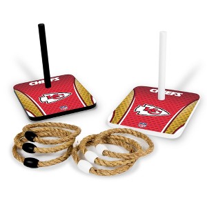 NFL Kansas City Chiefs Solid Wood Quoits Toss Game - 1 of 4