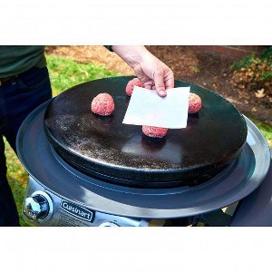 Cuisinart 3pc Cast Iron & Stainless Steel Smash Burger Grill Top Kit with 100pc Burger Patty Paper - 1 of 4
