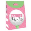 Big Dot of Happiness Golf Girl - Pink Birthday Party or Baby Shower Gift Favor Bags - Party Goodie Boxes - Set of 12 - 3 of 4