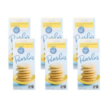 Pamela's Products Lemon Shortbread Cookies - Case of 6/6.25 oz