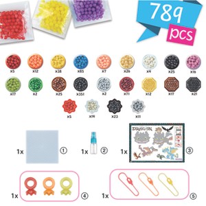Aquabeads How to Train Your Dragon Craft Kit - Craft Kit for Kids Ages 4+ - 700 Beads with Tray, Sprayer & Keychains - Create Toothless, Hiccup & More - 1 of 4