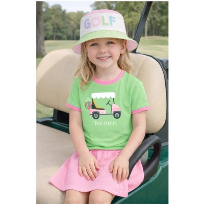 Bits & Bows Kids Girls' Tee Time Crewneck T-Shirt, Green 5/6 — фото 2