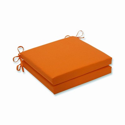 Outdoor 2-Piece Square Seat Cushion Set - Fresco Solid - Pillow Perfect