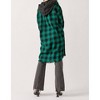 Women's Acacia Plaid Hooded Longline Shacket - RISEN L - 2 of 3