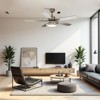 Warmiplanet 52" Ceiling Fan with Lights Remote Control, Brushed Nickel ,DC Motor,5 Blades - 3 of 4