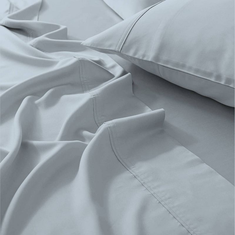 400 Thread Count Wrinkle Free Cotton Solid Sheet Set - Purity Home, 3 of 8