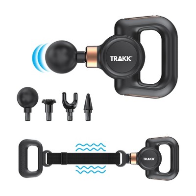 TRAKK Massage Gun with Belt 2 in 1 Lateral Percussion Device