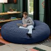 Jaxx 7 Foot Cocoon - 2-in-1 Convertible Bean Bag Bed & Large Bean Bag Chair for Adults, Lush Velvet - 4 of 4