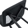 Vynxaria Modern Black PU  Chair Set - 2 Pieces with Ergonomic Design & Metal Legs - 4 of 4