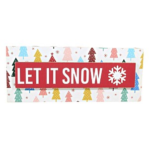 Ganz 3.75 In Rectangle Holiday Message Block Christmas Free Standing Box Signs - 1 of 3