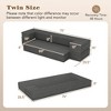 Costway 8-Inch Folding Sofa Bed with High-density Foam & Washable Cover Twin/Queen Size - 3 of 4