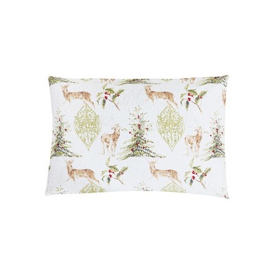 Winter Yellow and Green Cotton Reversible Full Quilt Set