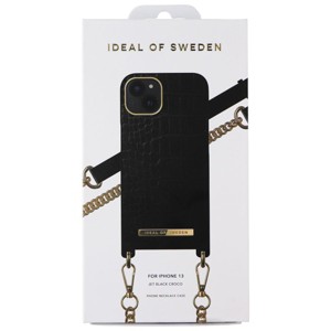 iDeal of Sweden Phone Necklace Case for Apple iPhone 13 - Jet Black Croco - 1 of 2