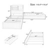 GDFStudio Lynch L-Shaped Twin Size Bed Frame with 3-in-1 Corner Storage and Drawers - 3 of 4