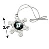 Binghamton University Logo Metal Snowflake Christmas Tree Holiday Ornament - 3 of 3