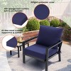 Pellebant Outdoor Deep Seat Cushion Set 24 x 24 Inch Polyester Fabric Patio Furniture Cushions with Removable Cover for Chair Sofa Couch - 3 of 4